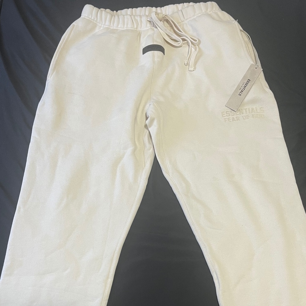 Essential Fear of God jogger egg shell
